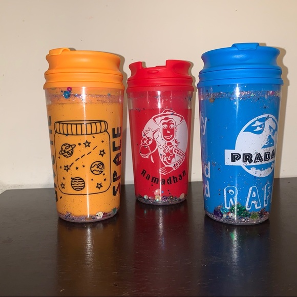 Personalized kids tumbler with floating glitters - Picture 4 of 5